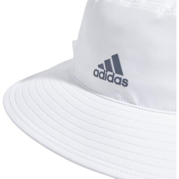 🆕Adidas Men White/Onix Grey/4.0 100% Polyester Victory Athletic Bucket Hat - Picture 5 of 8